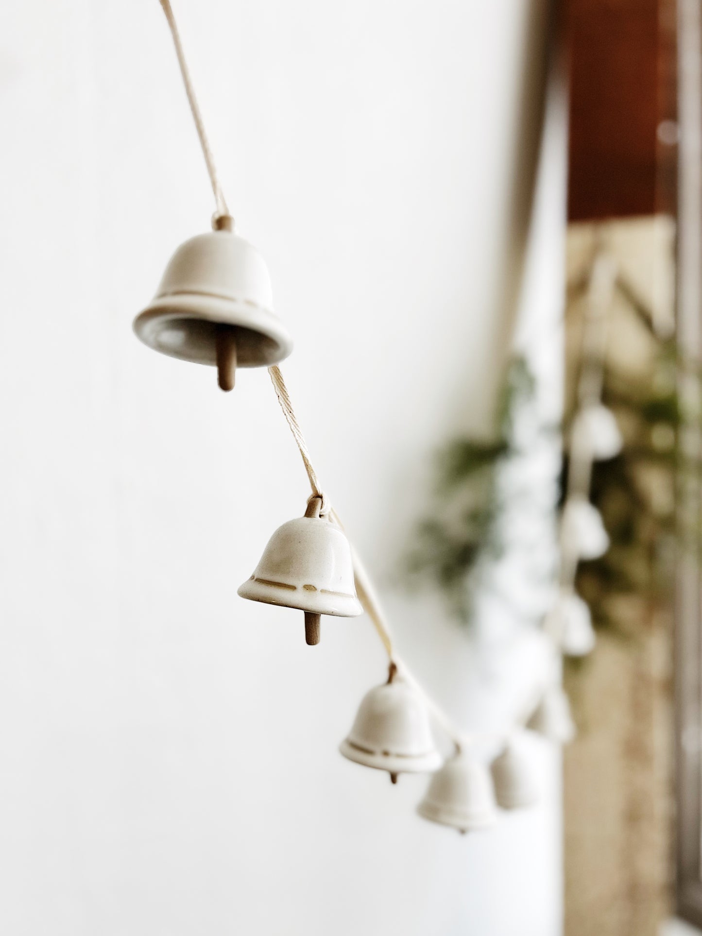 Long Ceramic Bell Garland