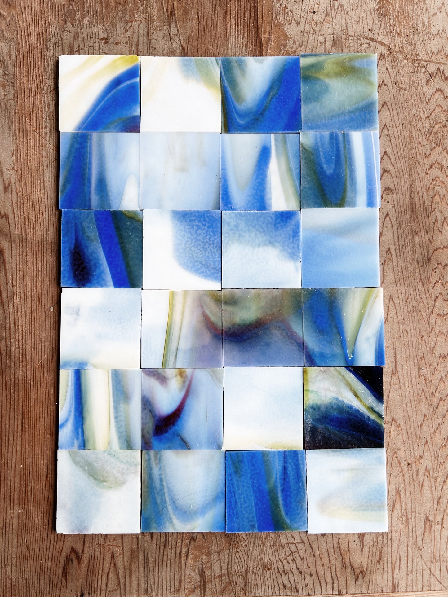 Uroboros Vintage Art Glass Tile