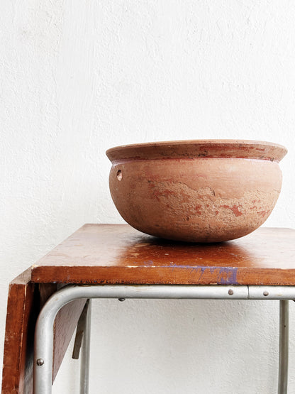 Vintage Terra Cotta Pot with Hanger