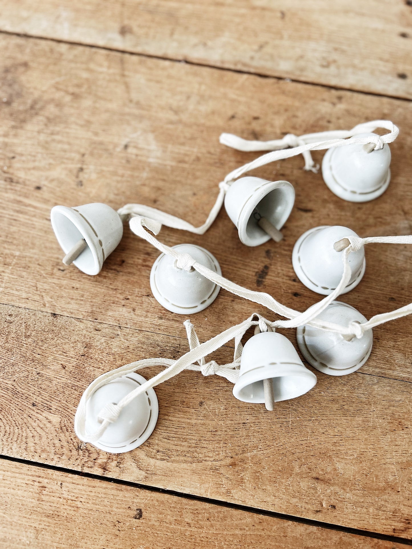 Long Ceramic Bell Garland