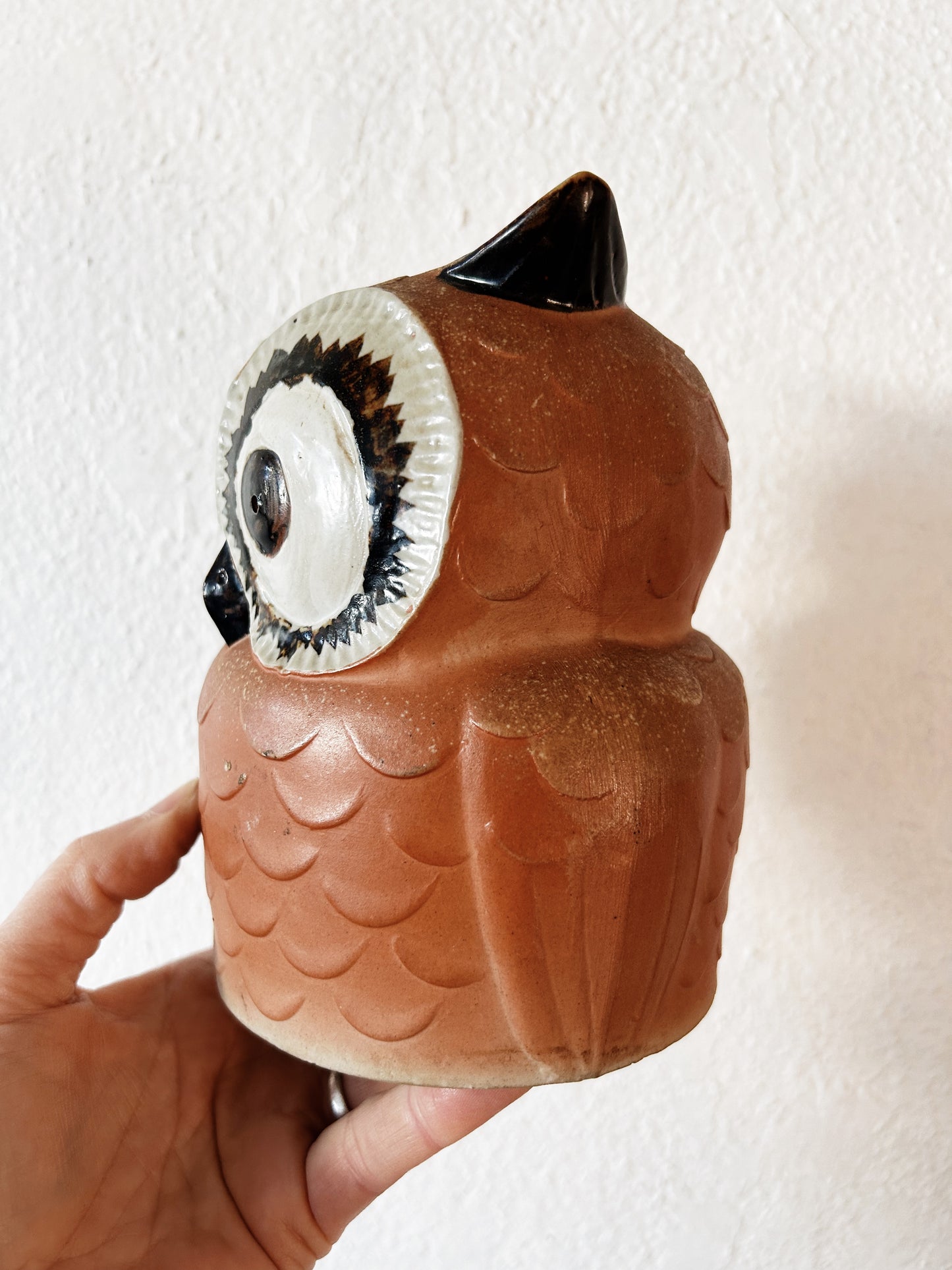 Mid Century Ceramic Owl Bank Japan