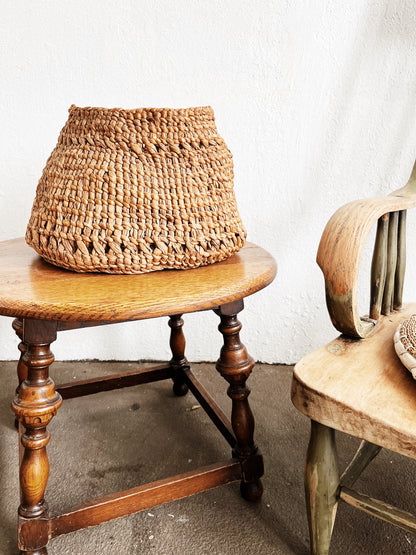 Antique Rush Basket