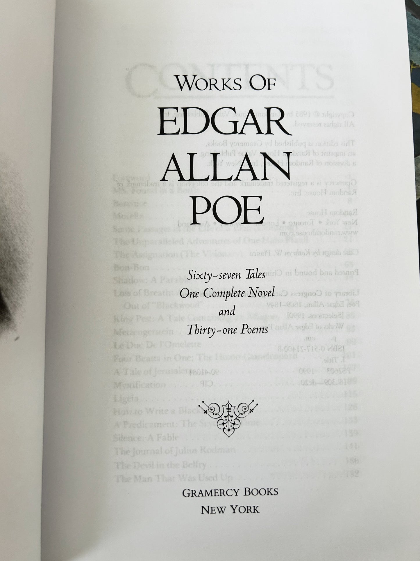 Edgar Allen Poe Selected Works 1985 Random House