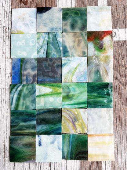 Uroboros Vintage Art Glass Tile