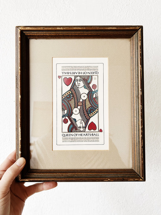 Queen of Hearts Ball Framed Print