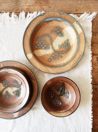 Handmade Stoneware Dinner Set for Four