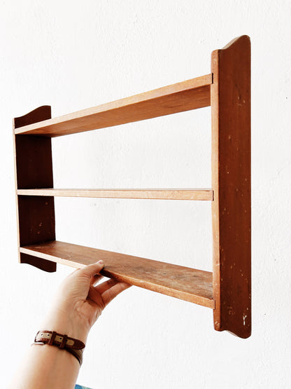 Vintage Wood Wall Shelf