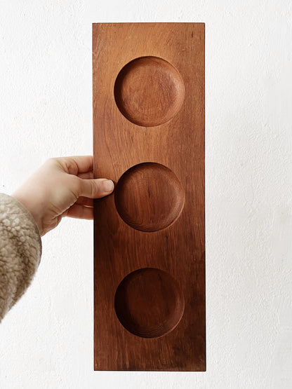 Danish Holboll Divided Teak Tray