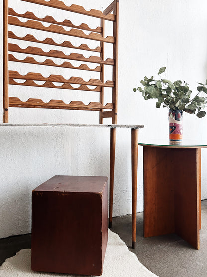 Vintage XL Oak Wine Rack