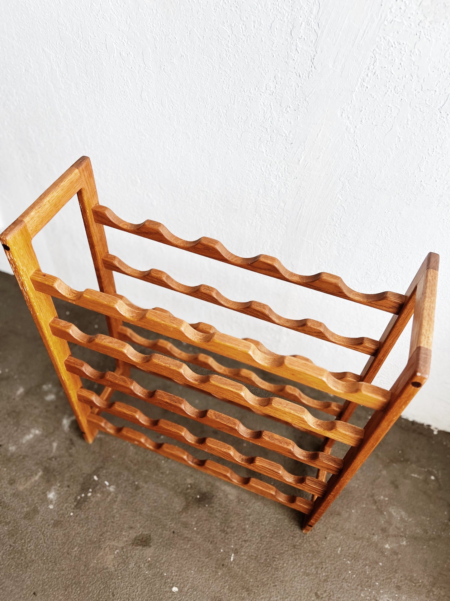 Vintage XL Oak Wine Rack