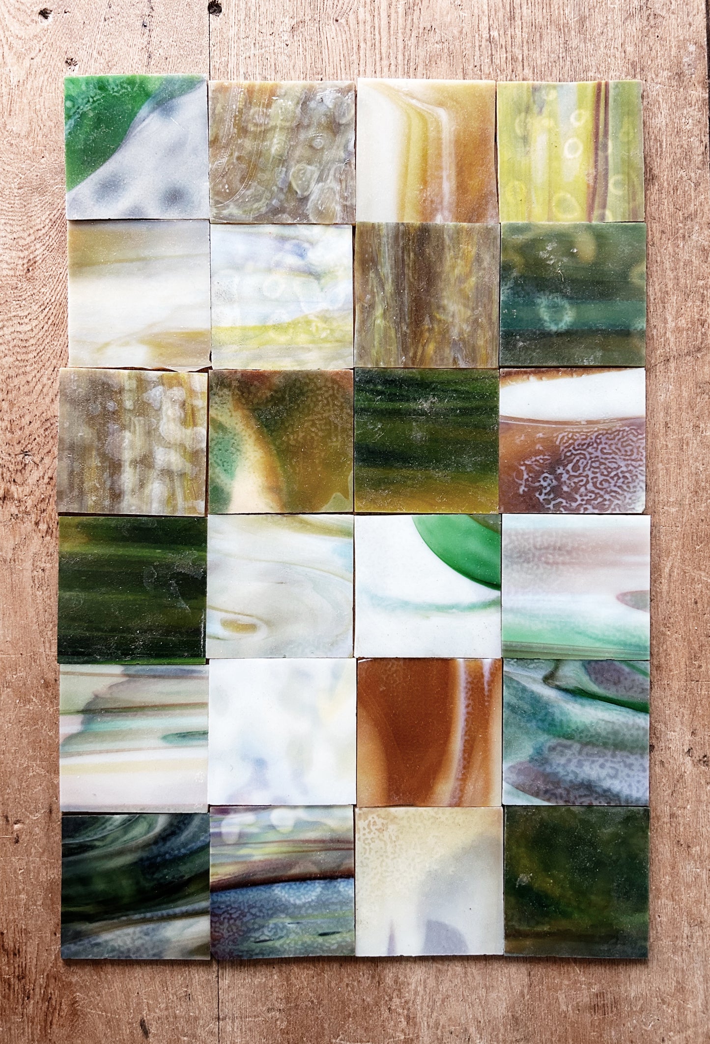 Uroboros Vintage Art Glass Tile