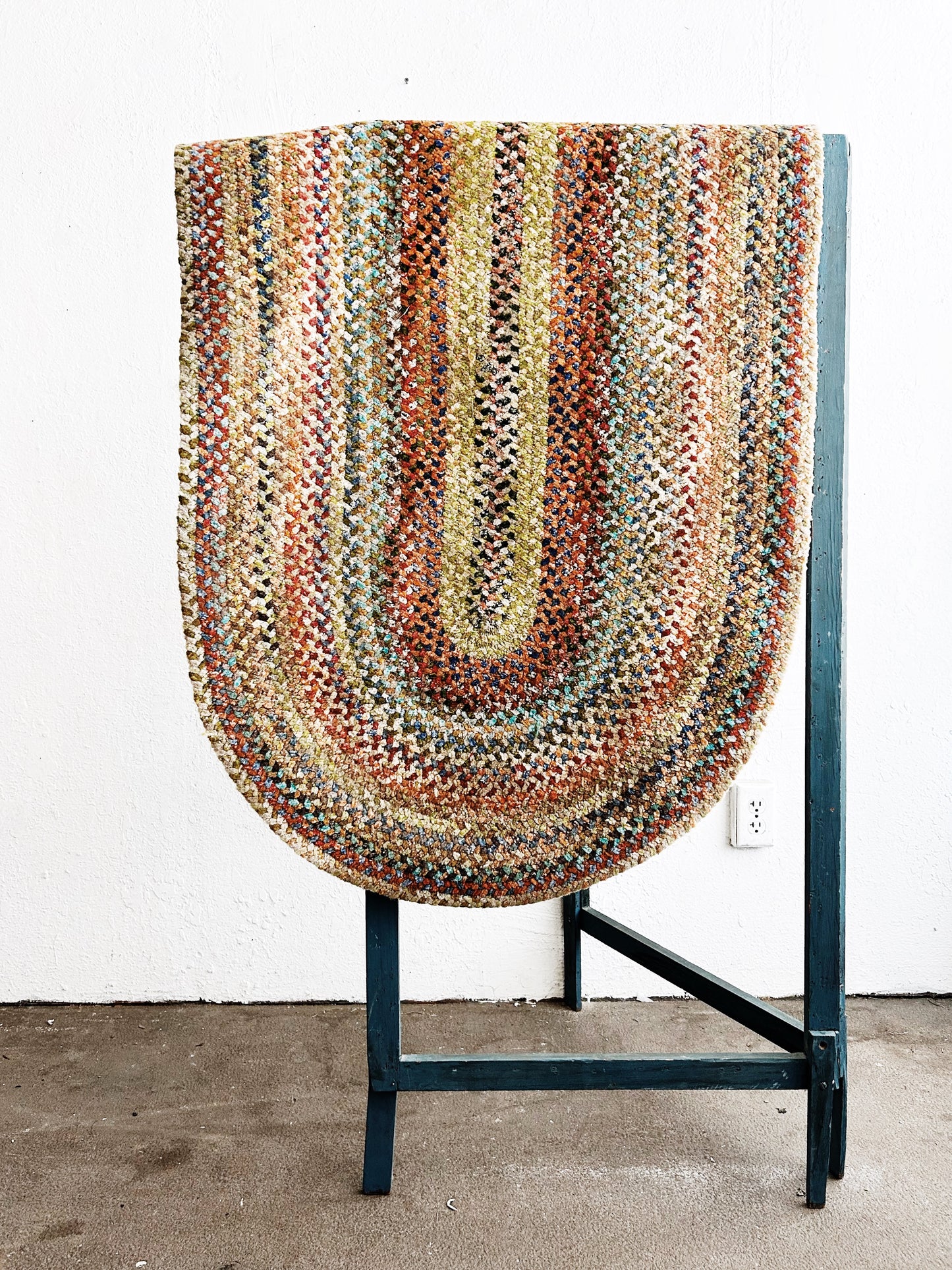 Handmade Thick Oval Braided Rug