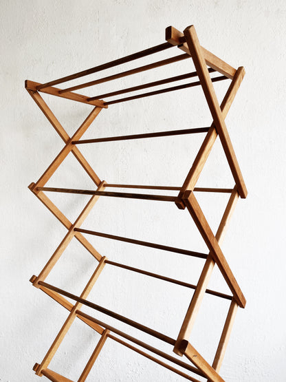 Large Vintage Collapsible Drying Rack