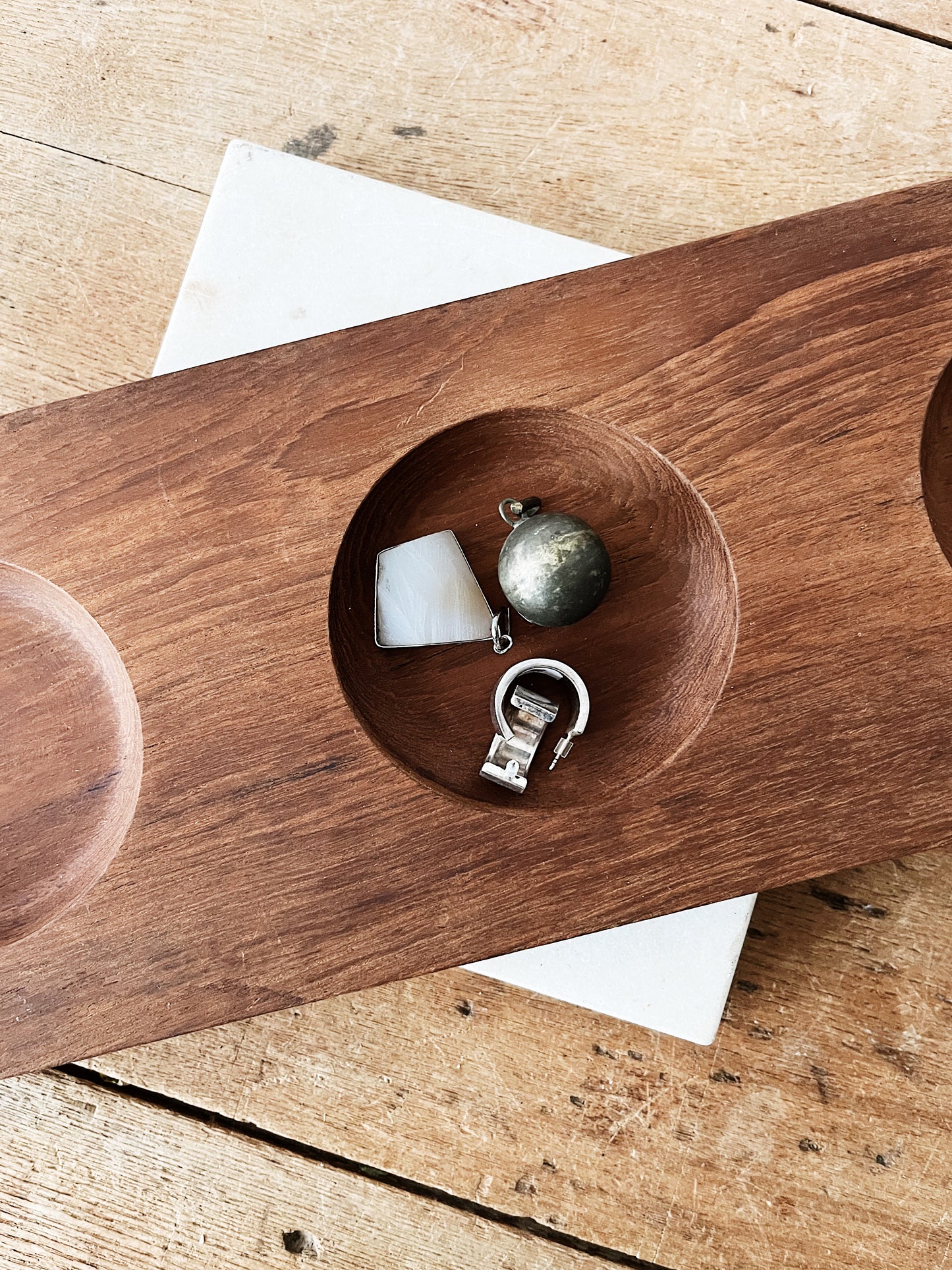 Danish Holboll Divided Teak Tray