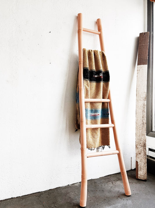 Tall Painted Bamboo Ladder