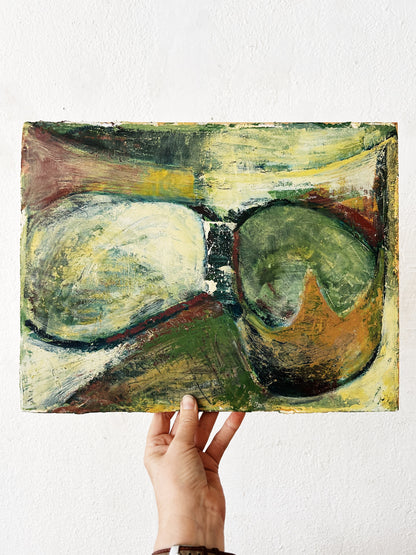 Vintage Original Abstract Painting