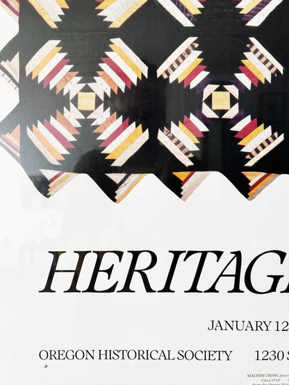 Vintage Quilt Exhibit Poster