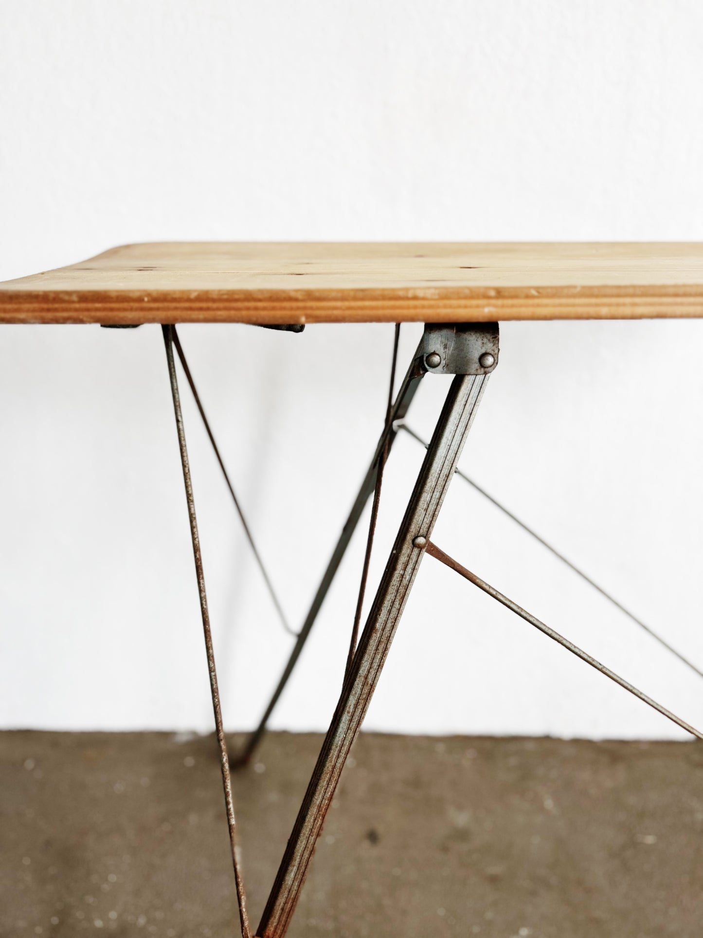 Vintage Repurposed Ironing Board Table