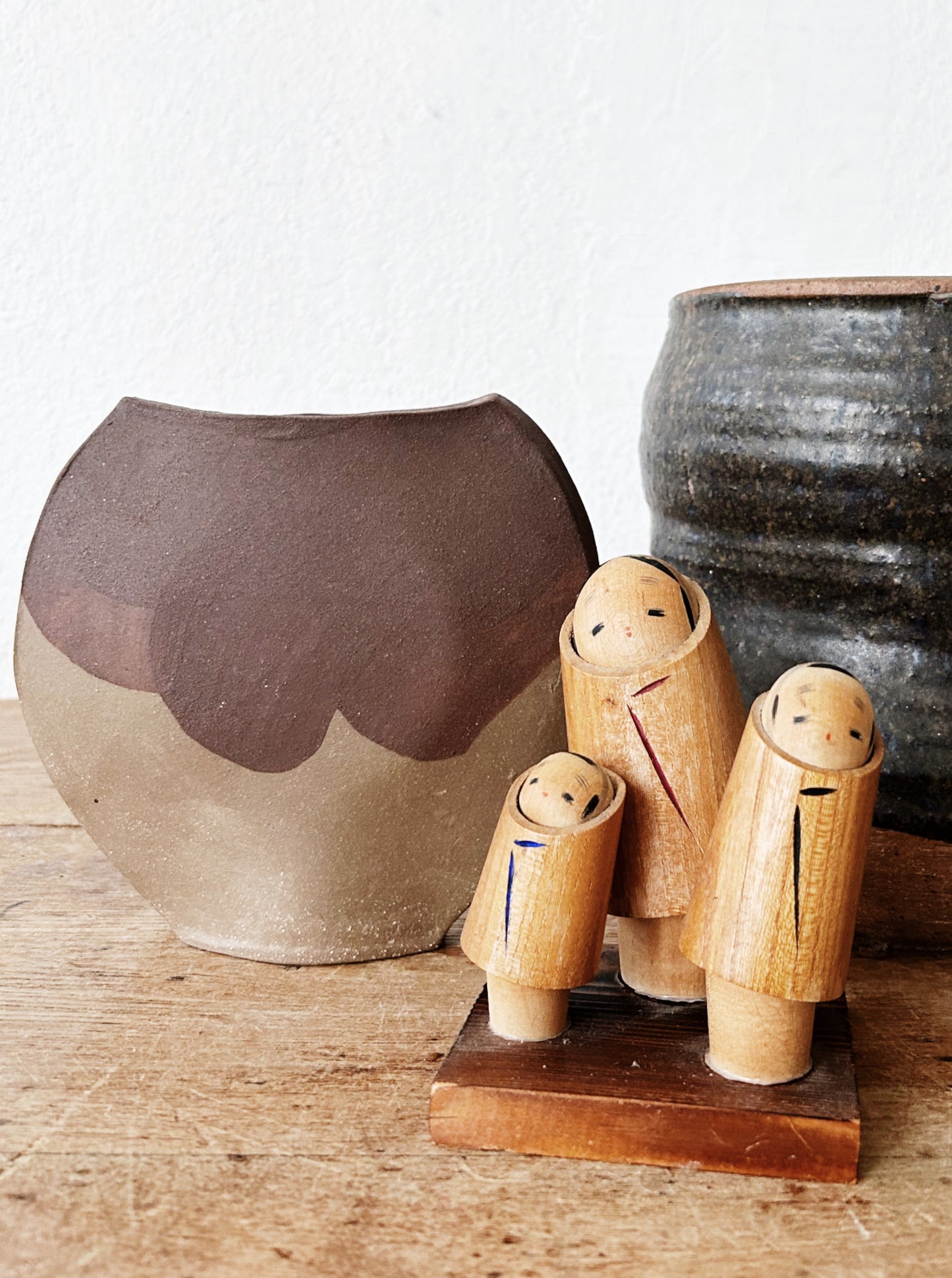 Vintage Kokeshi Family