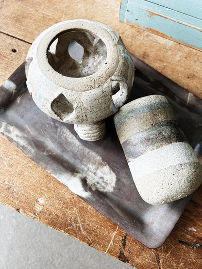 Handmade Stoneware Luminary