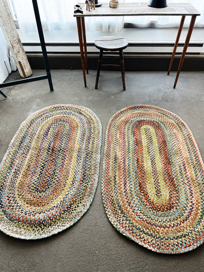 Handmade Thick Oval Braided Rug