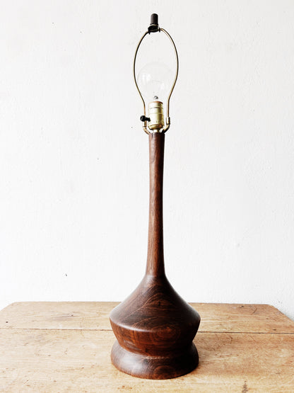 Mid Century Walnut Lamp