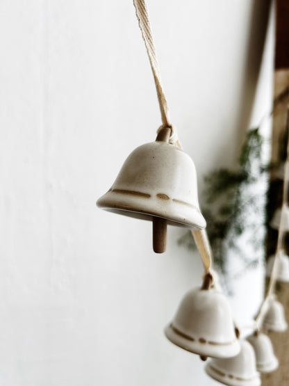 Long Ceramic Bell Garland