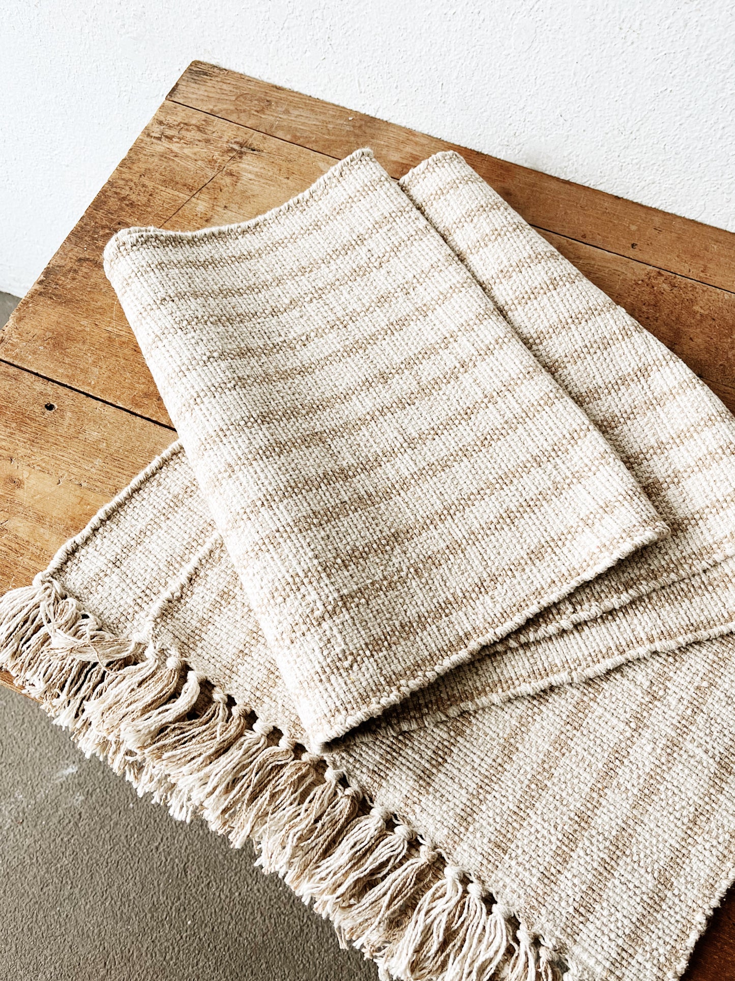 Skinny Handwoven Cotton Runner