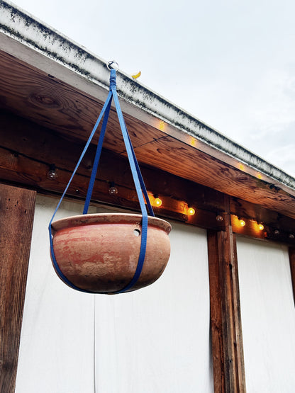 Vintage Terra Cotta Pot with Hanger