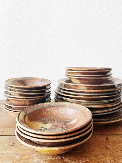 Handmade Stoneware Dinner Set for Four