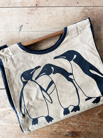 Vintage Cotton Penguin Tote