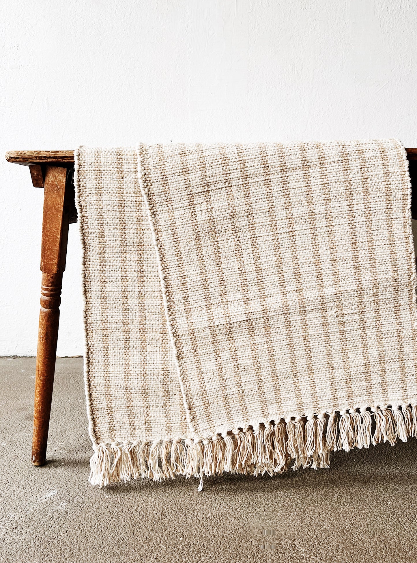 Skinny Handwoven Cotton Runner