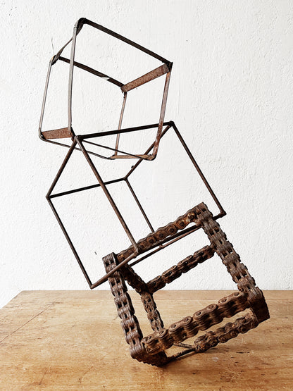 Brutalist Geometric Sculpture