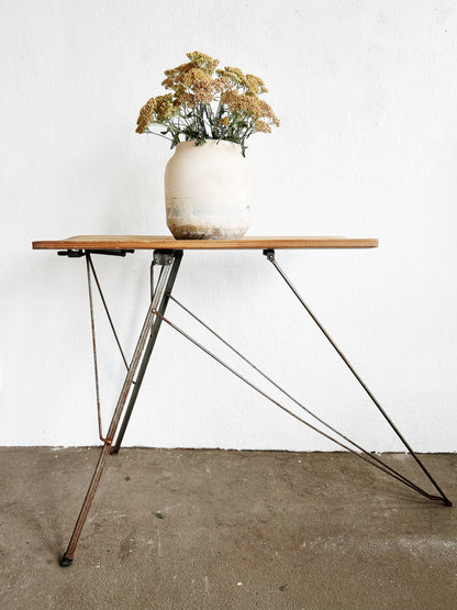 Vintage Repurposed Ironing Board Table