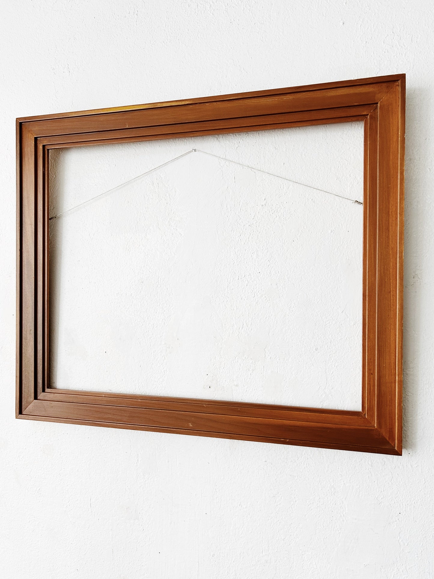 Large Vintage Wood Frame with Hanger