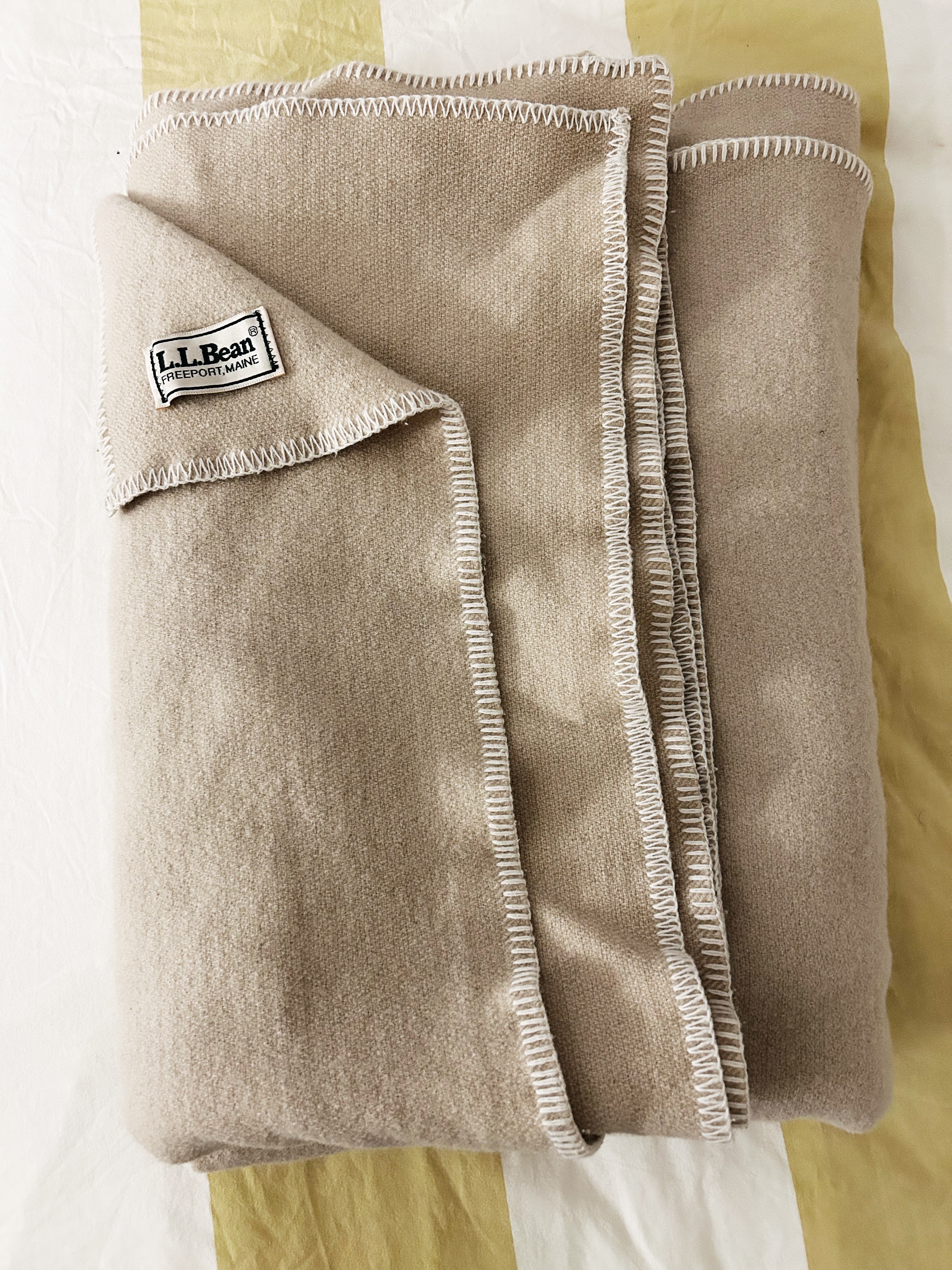 Ll bean wool online blanket