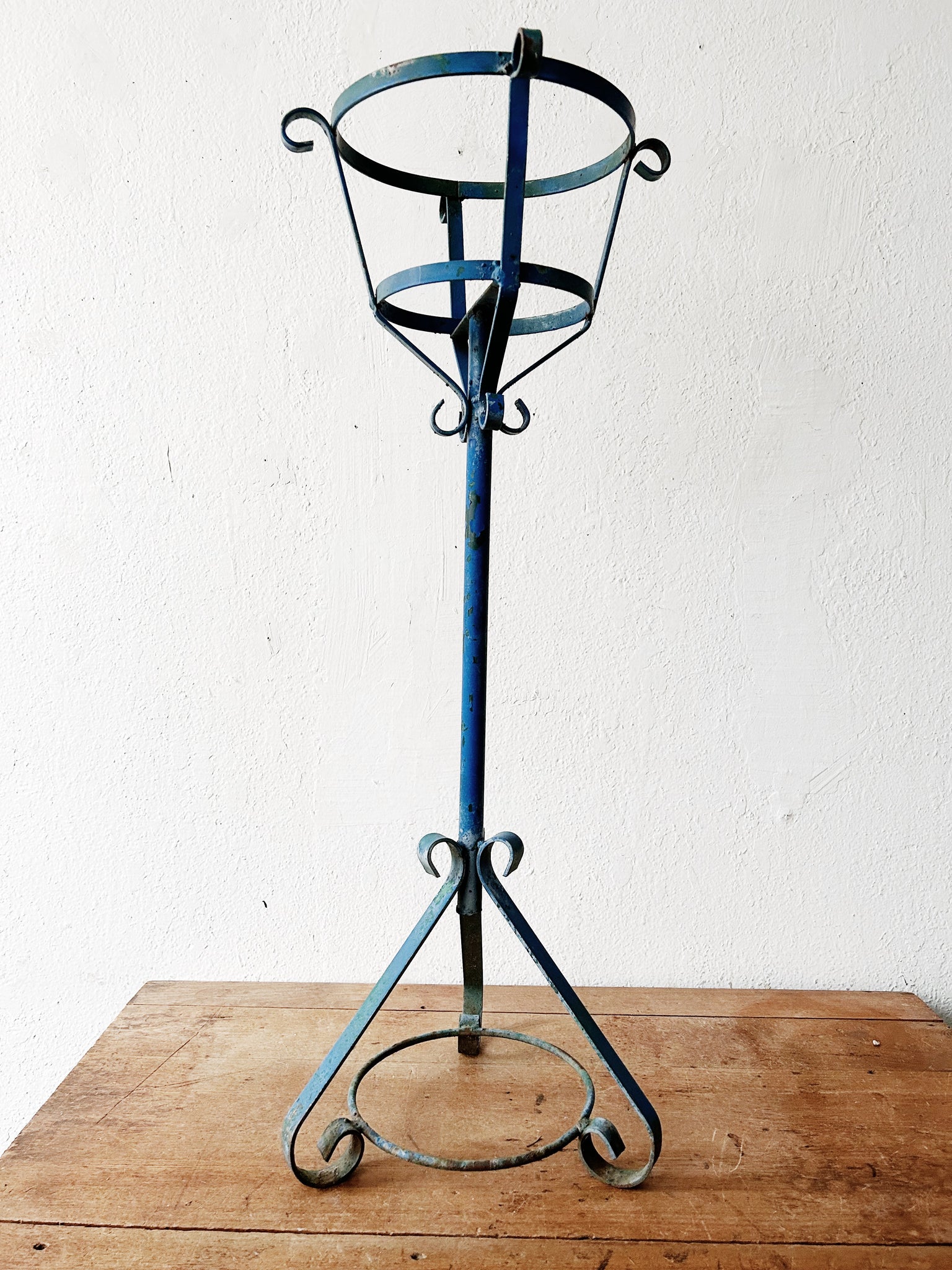 antique wrought iron stand