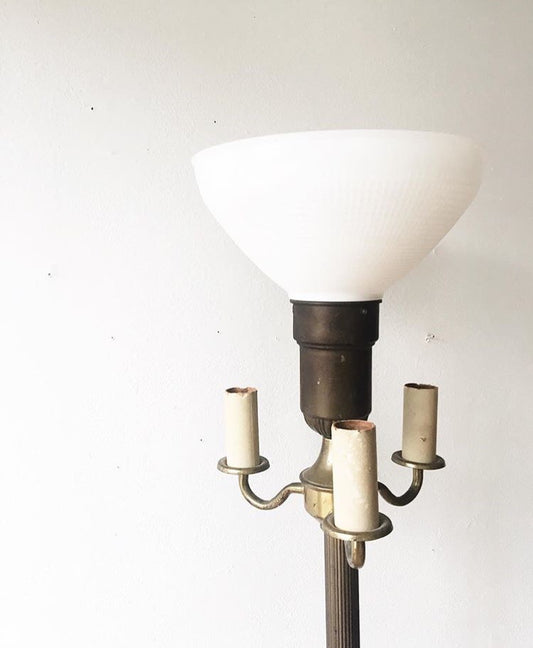 Vintage Brass Floor Lamp