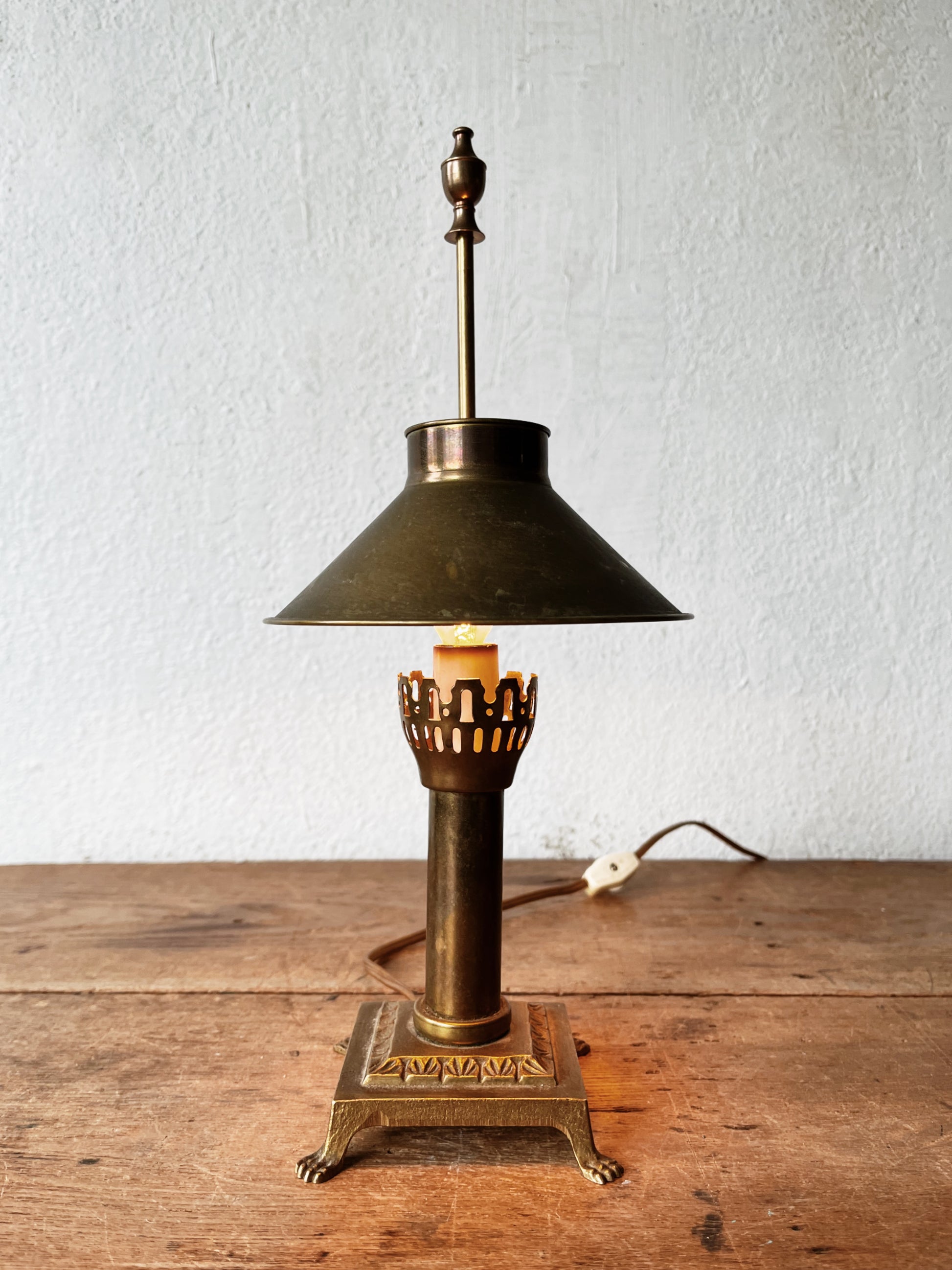 PARIS ORIENT EXPRESS ~ Small Brass Desk Lamp