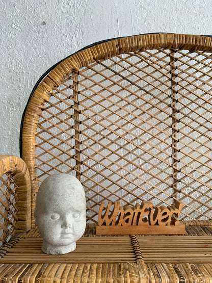 Vintage Wicker Shelf