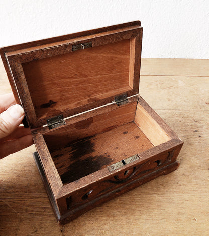 Vintage Carved Stash Box