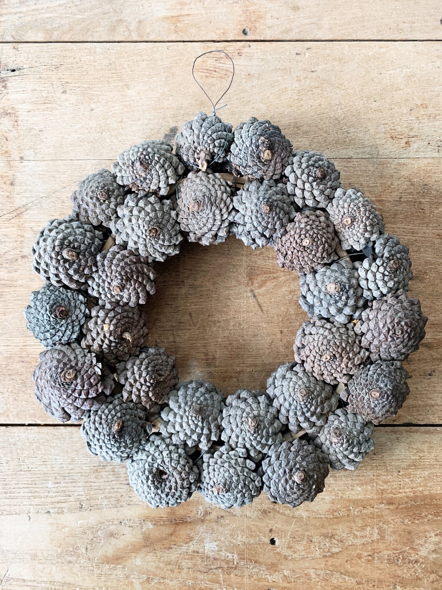 Handmade Pinecone Wreath
