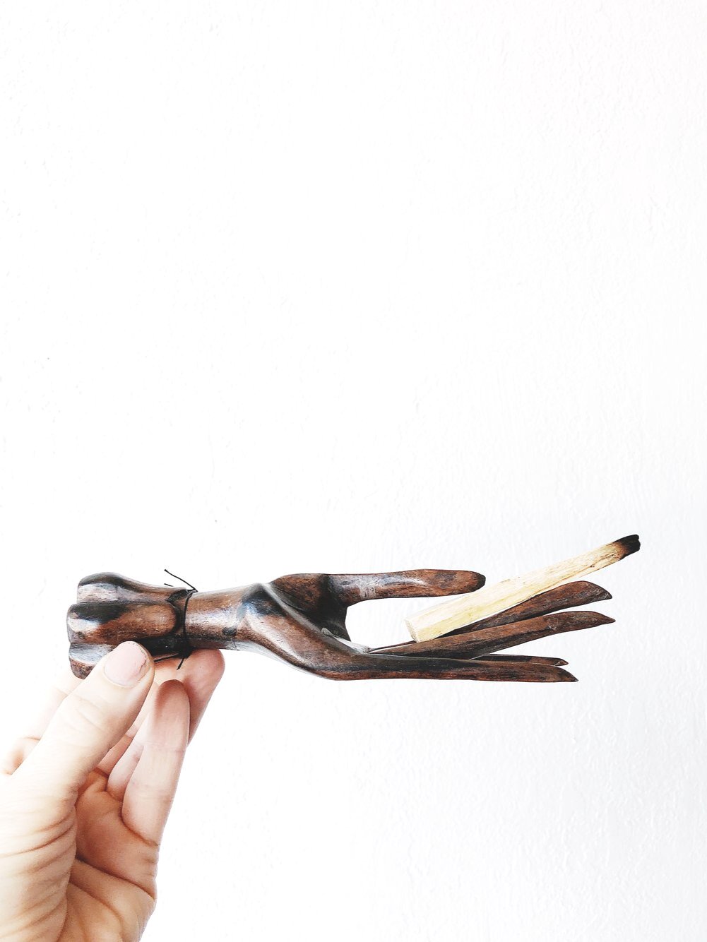 Delicate Wooden Hand Model