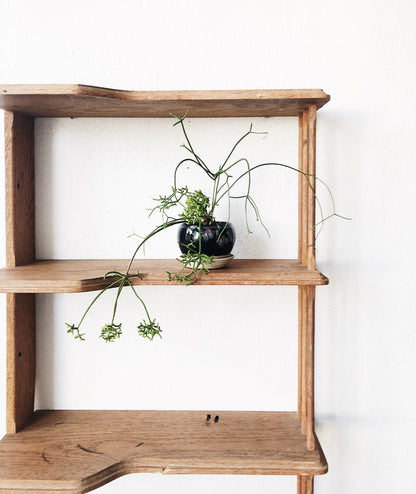 Large Vintage Folk Wall Shelf