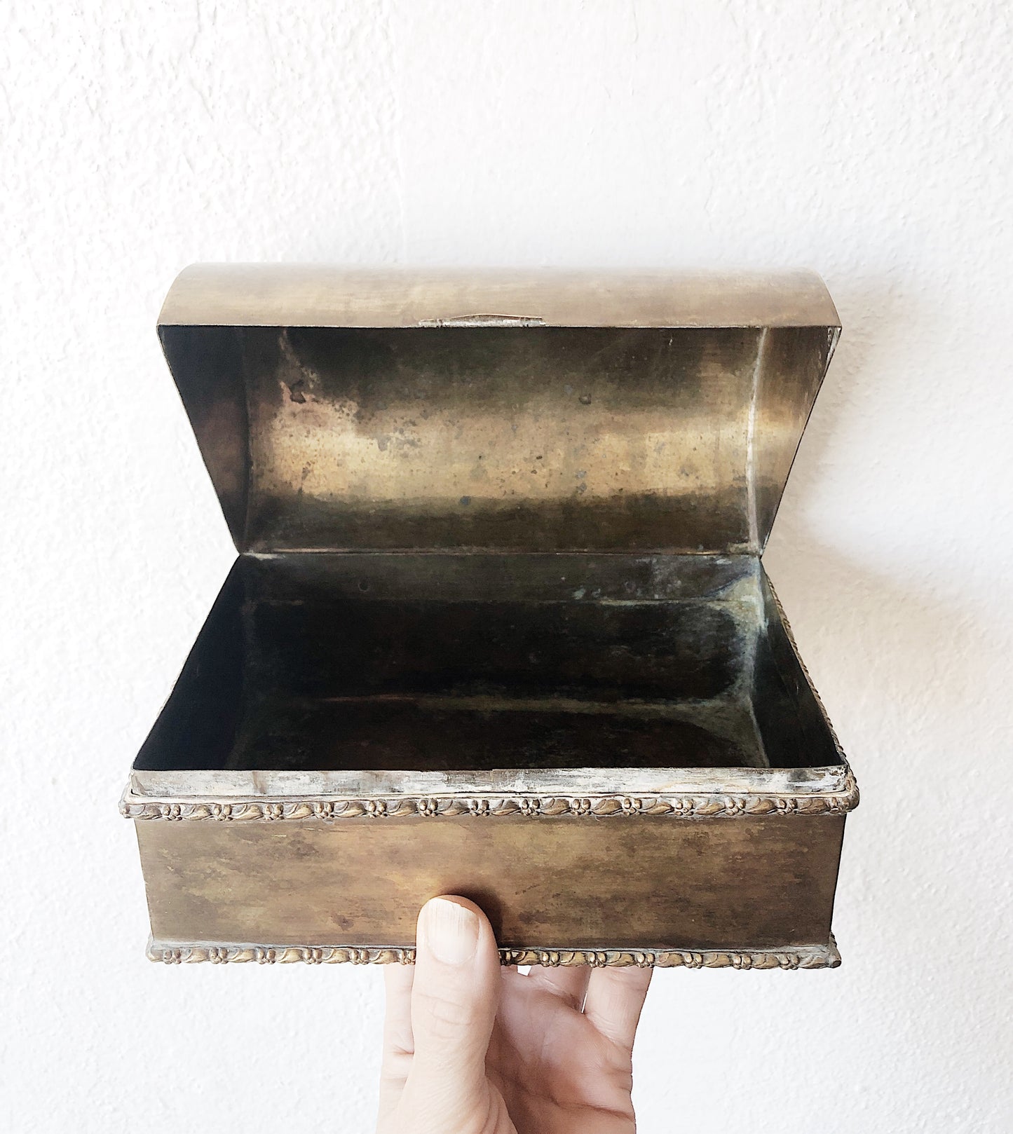 Vintage Brass Treasure Box