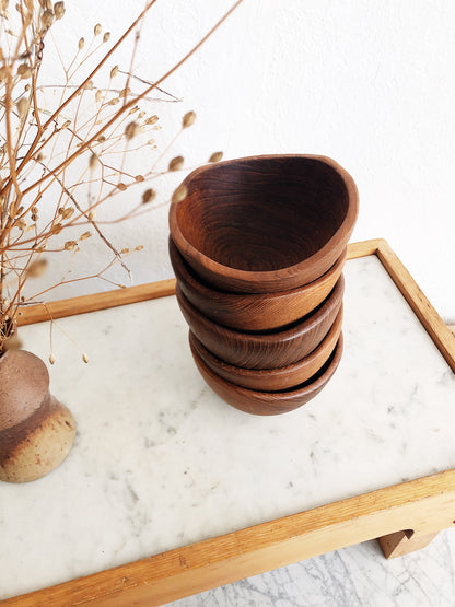 Vintage Teak Bowls