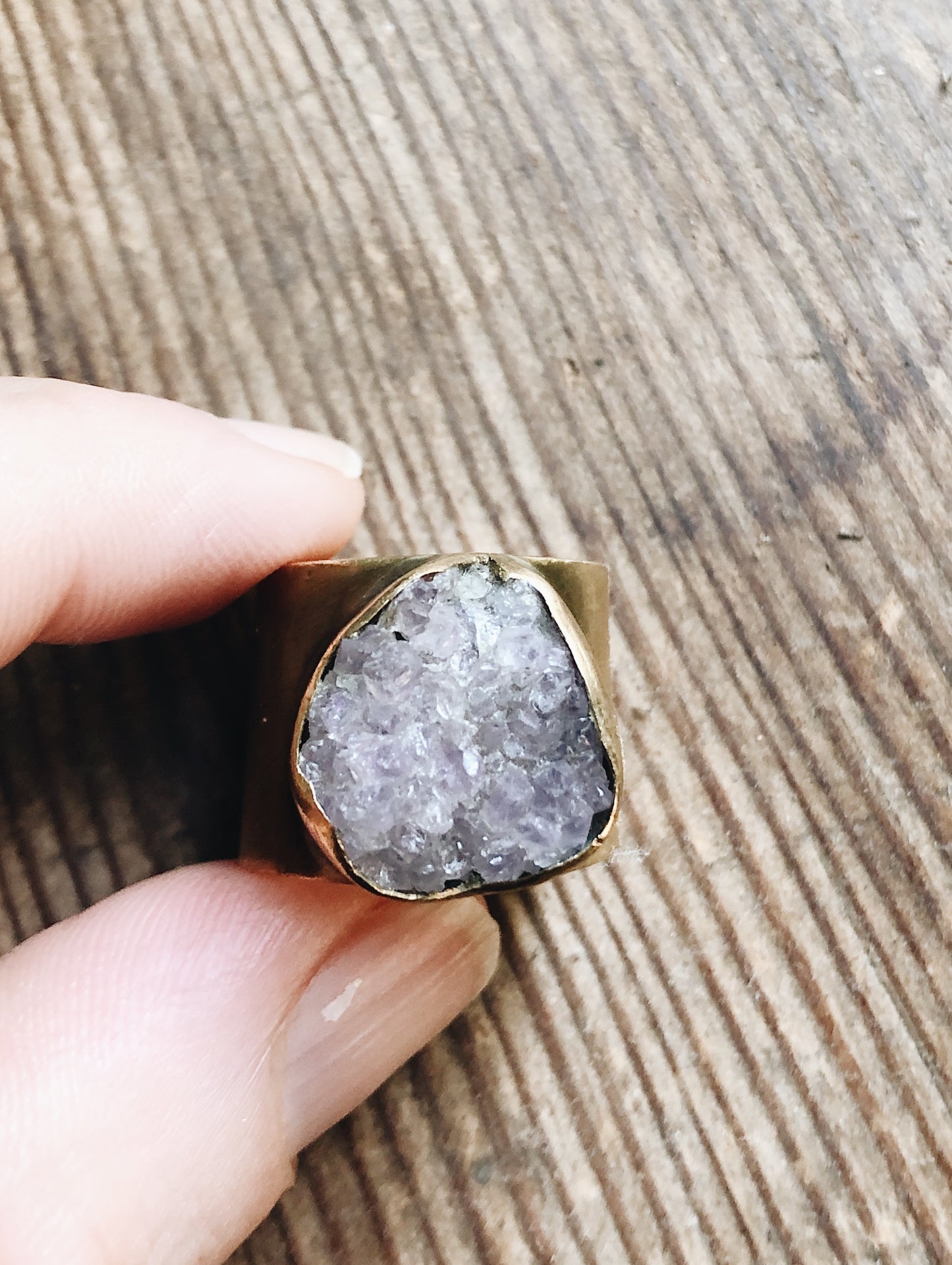 Raw Amethyst Ring