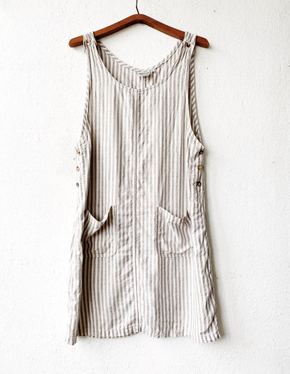 Vintage Linen Shortall Dress