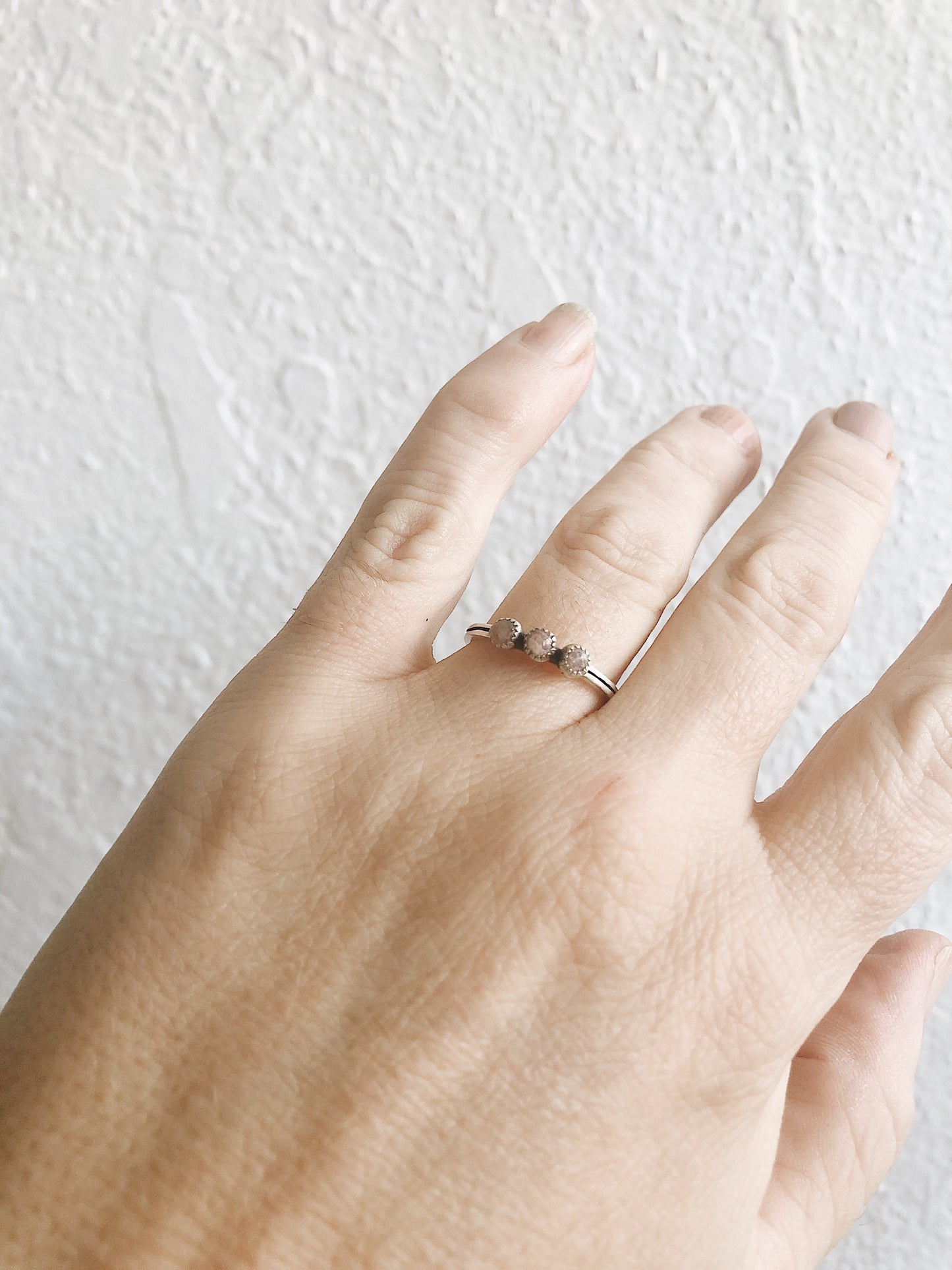 Vintage Petit Point Agate Ring