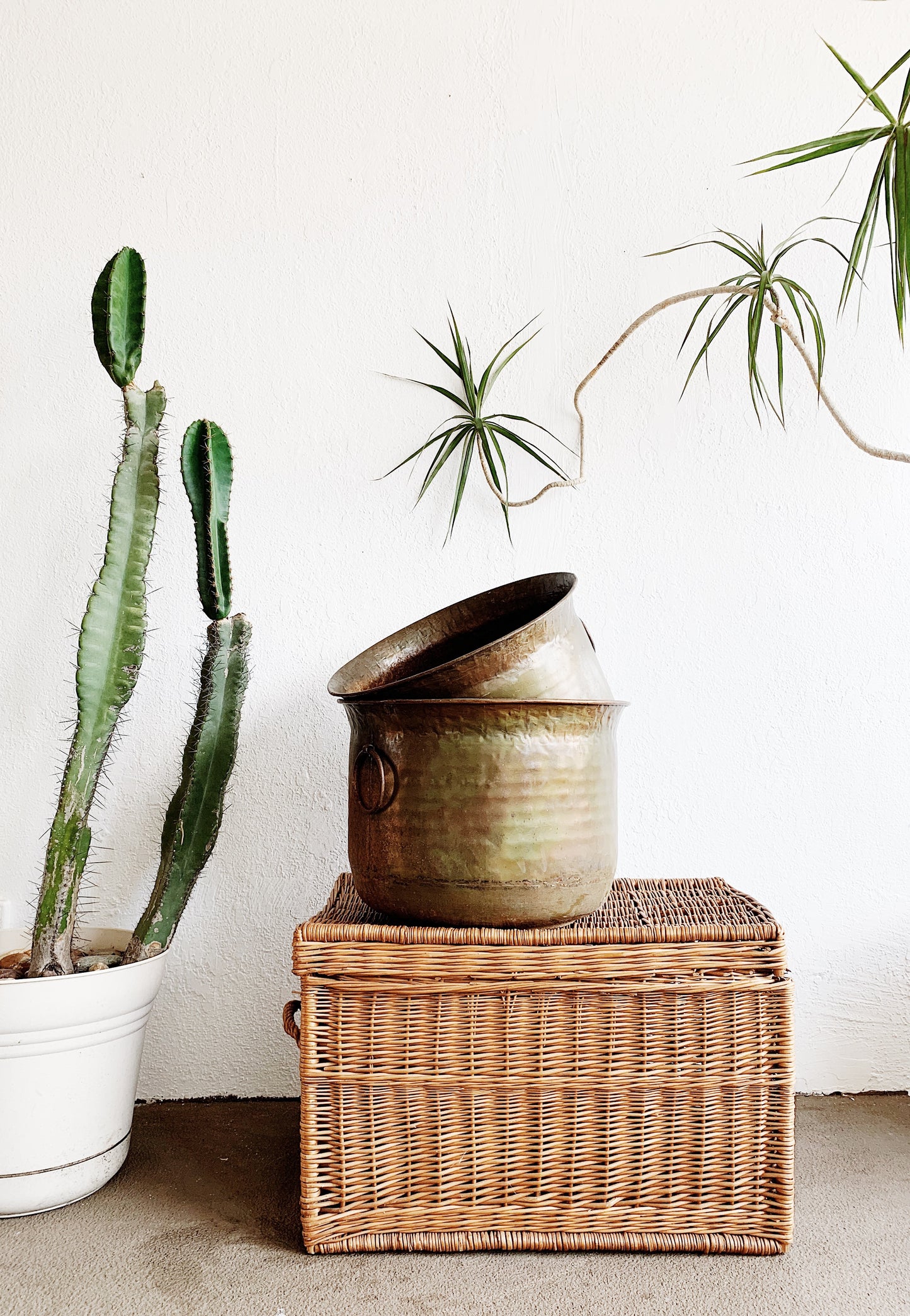 Vintage Wicker Trunk